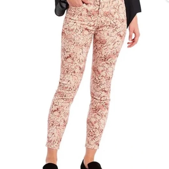7FAM Jen7 pink snakeskin ankle skinny jeans 6 - Picture 10 of 10